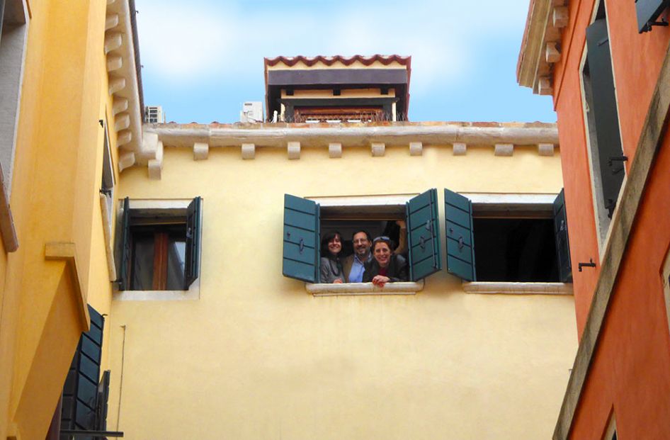 scuola di italiano a Venezia - La mansarda dove si effettuano le lezioni di italiano a stranieri, nella scuola di italiano a Venezia
